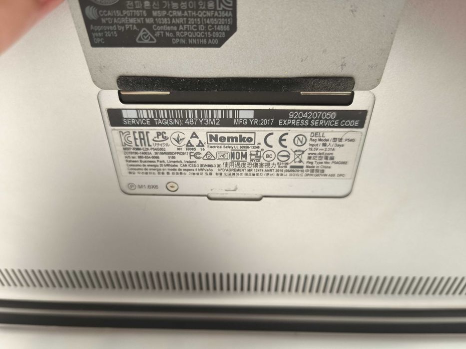 laptop XPS 13 9360 i7 8550U 8GB RAM 256 gb SSD