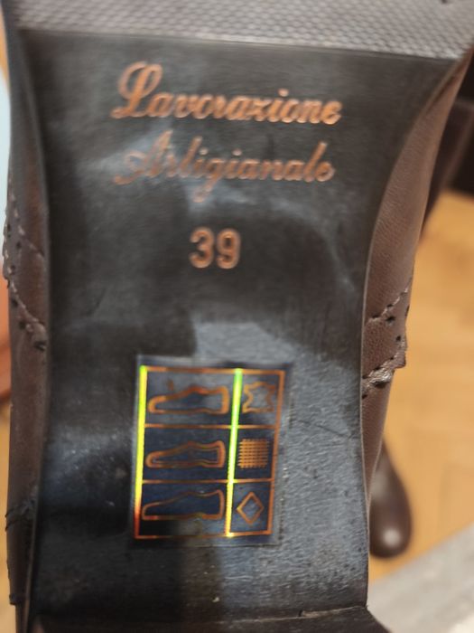 Ботуши, елегантни, кожени, италиански