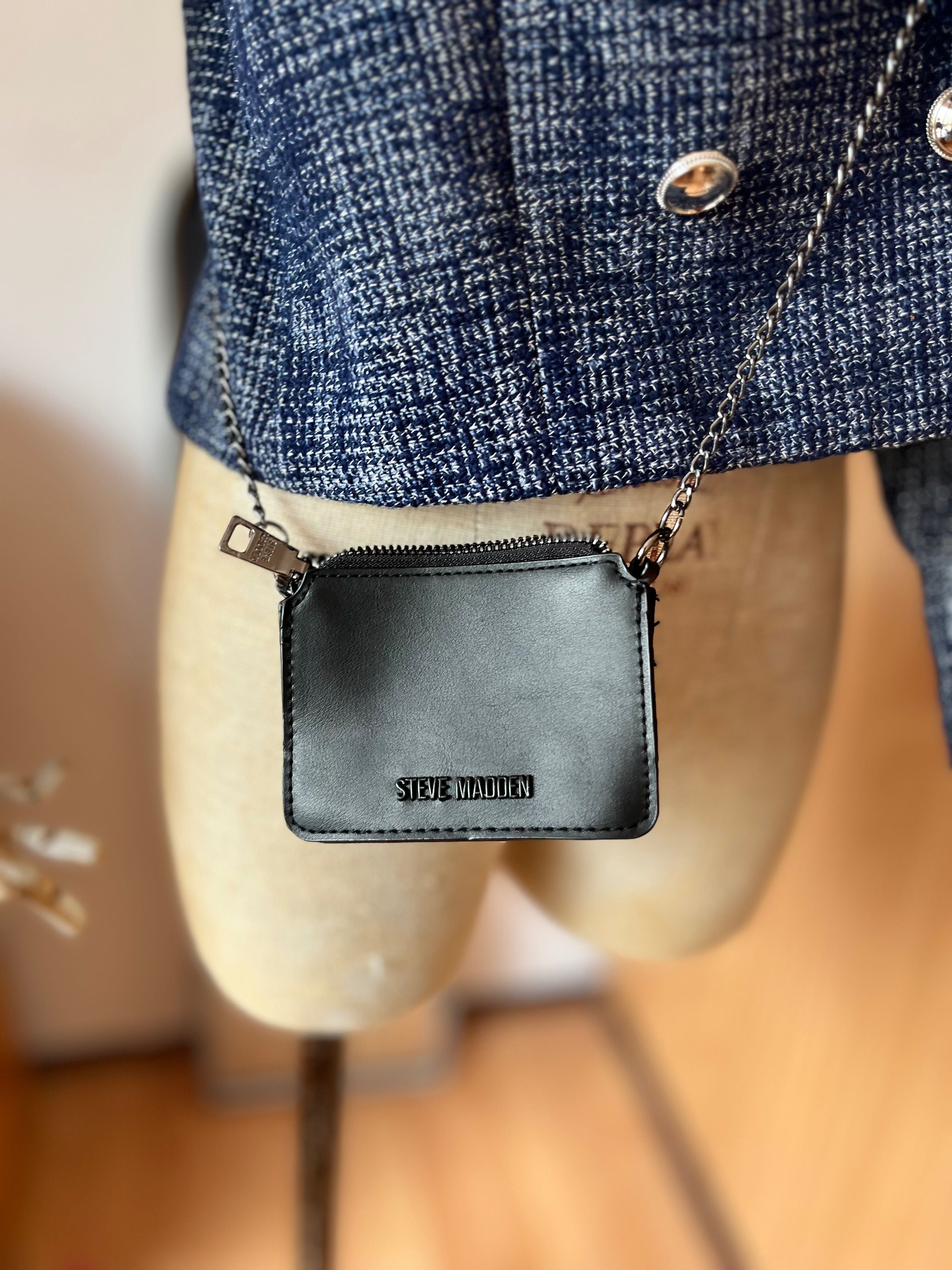 Малка черна чанта Steve Madden