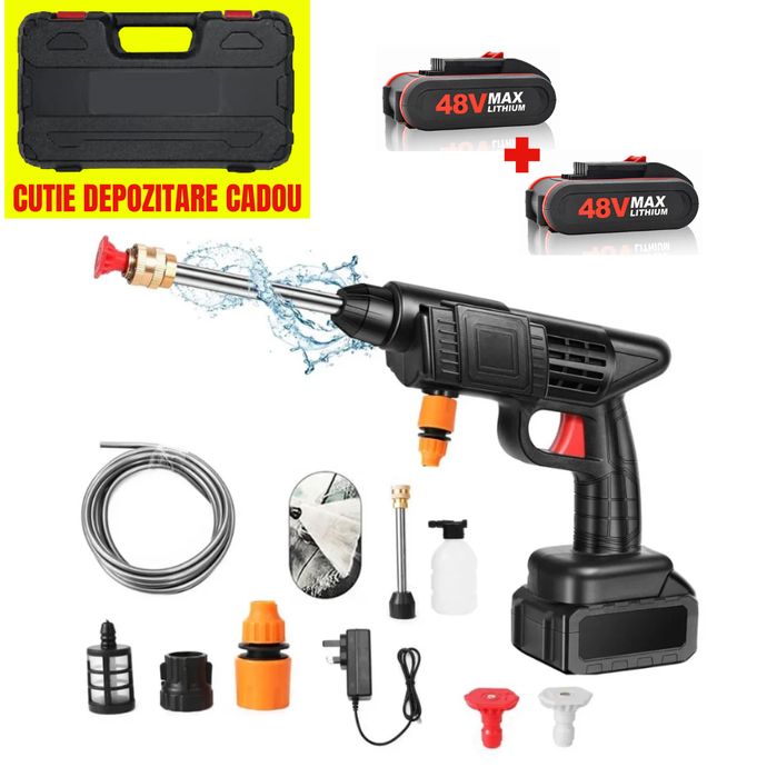 Aparat de Spalat cu Presiune cu 2 Acumulatori 48V, 8L/min, 30 bari
