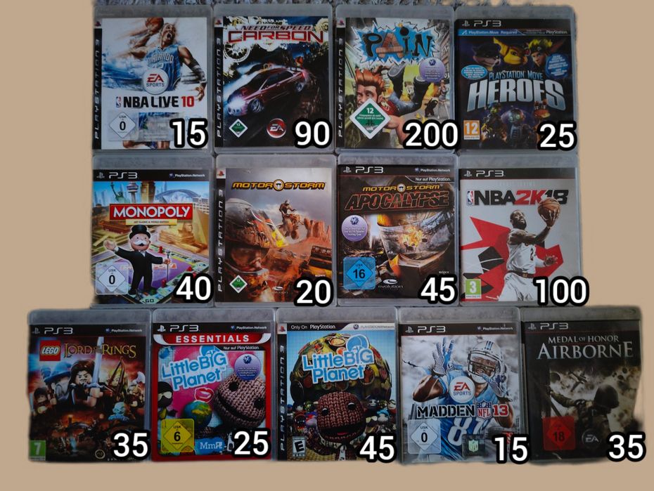 Lot jocuri PS3 .