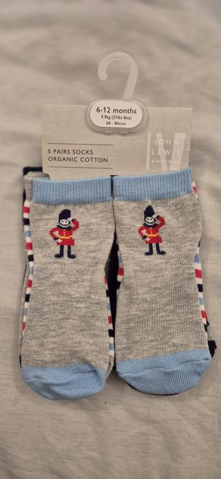 Памучни бебешки чорапи John Lewis