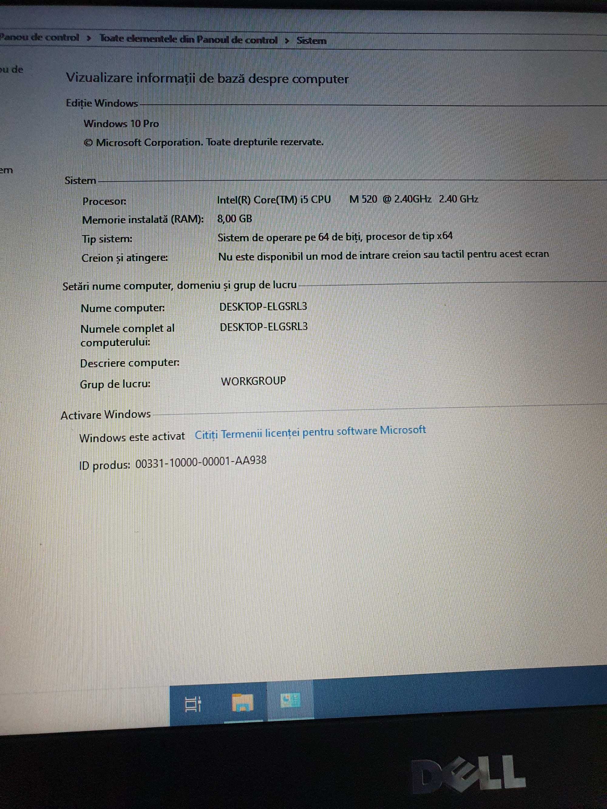 Laptop DELL Latitude E6410, i5-520M 2.4 GHz, 8 GB, 60 GB SSD, W 10 Pro