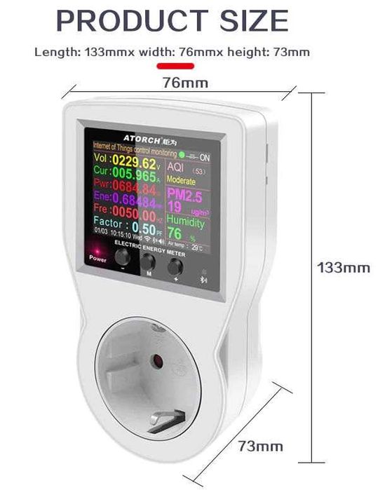 Професионален енергометър с Bluetooth и WiFi. Българско ръководство