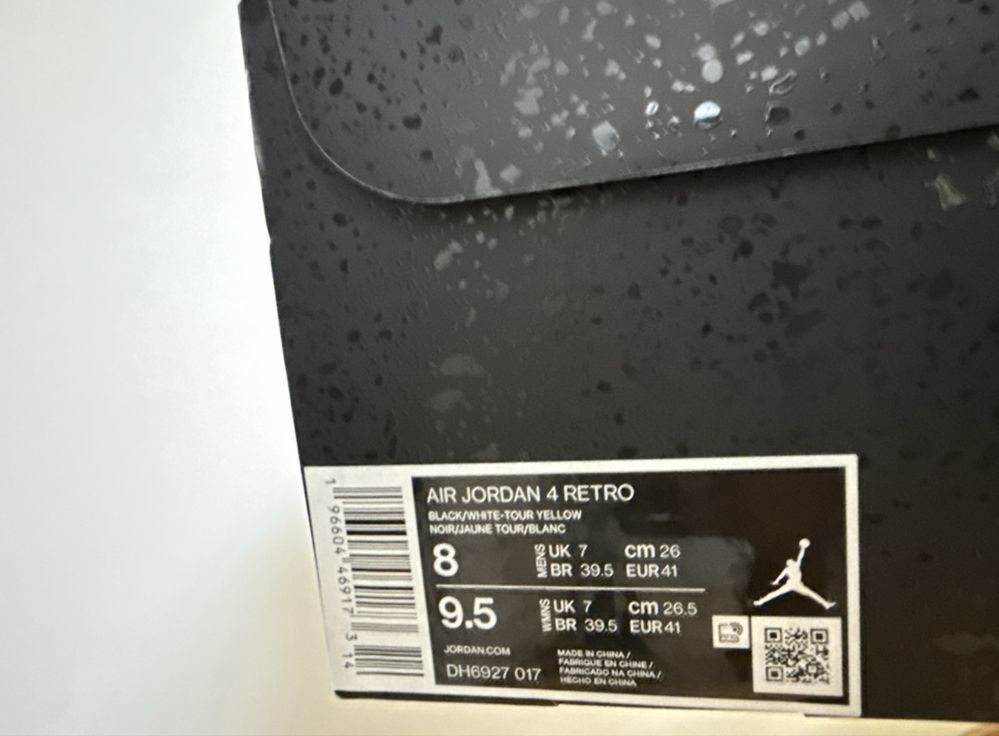 Jordan 4 Yellow Thunder