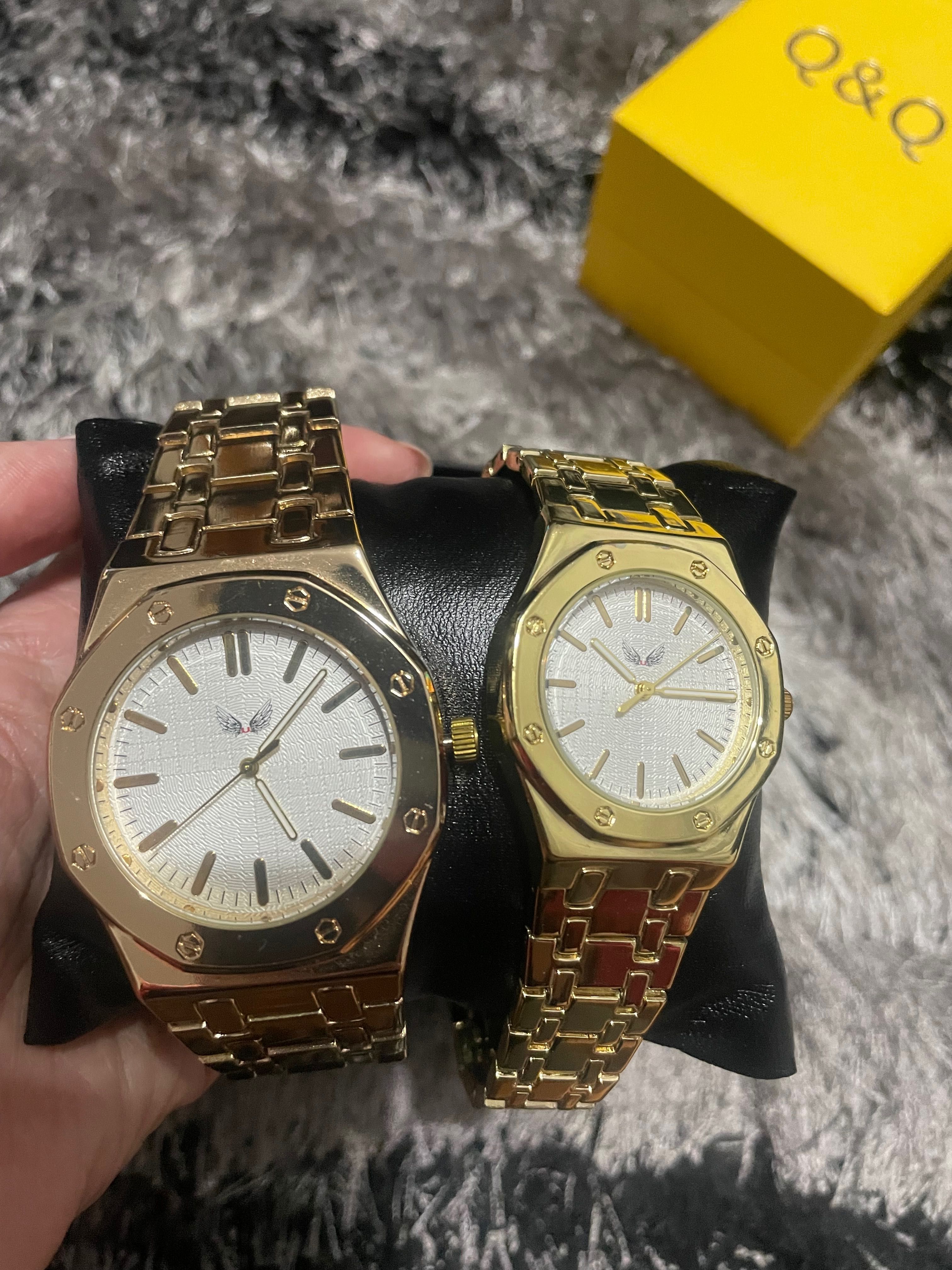 Set ceasuri pentru cuplu gold Ulysses + cutie