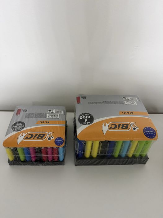 Brichete BIC Mini J25 si Maxi J26