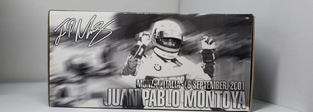 Machetă Williams BMW FW23 2001 Montoya 1/18 HOTWHEELS