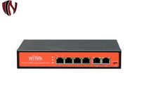 Wi-Tek WI-PS205H 6-портов PoE Суич – захранване за IP Камери