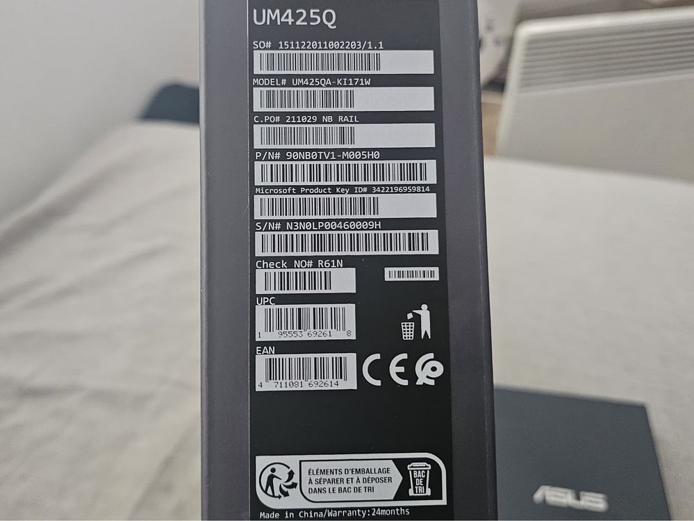 Асус лаптоп Asus Zenbook 14 UM425QA-KI171W