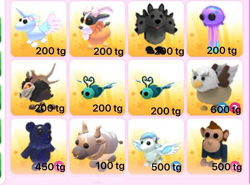 Петы из игры адопт ми!