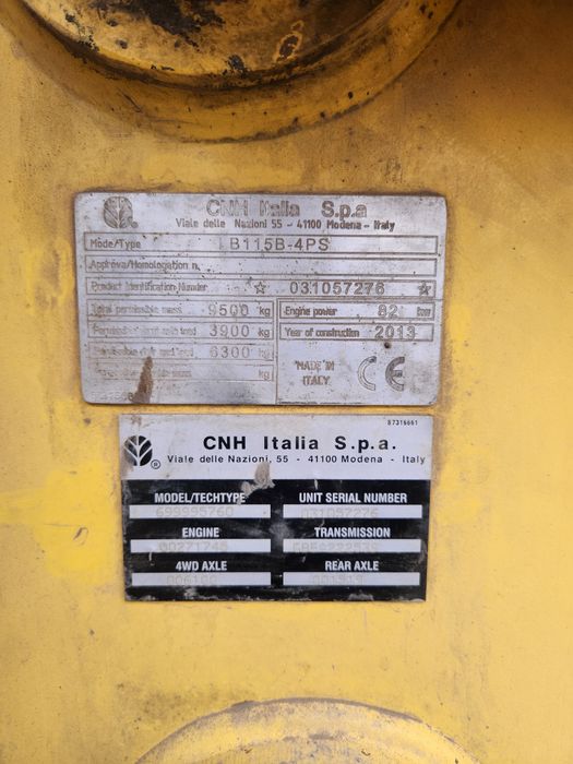 New holland lb115b равноколесный