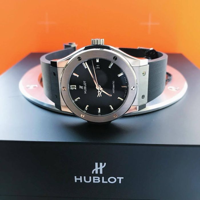 ceas barbat hb classic fusion black 42,mm