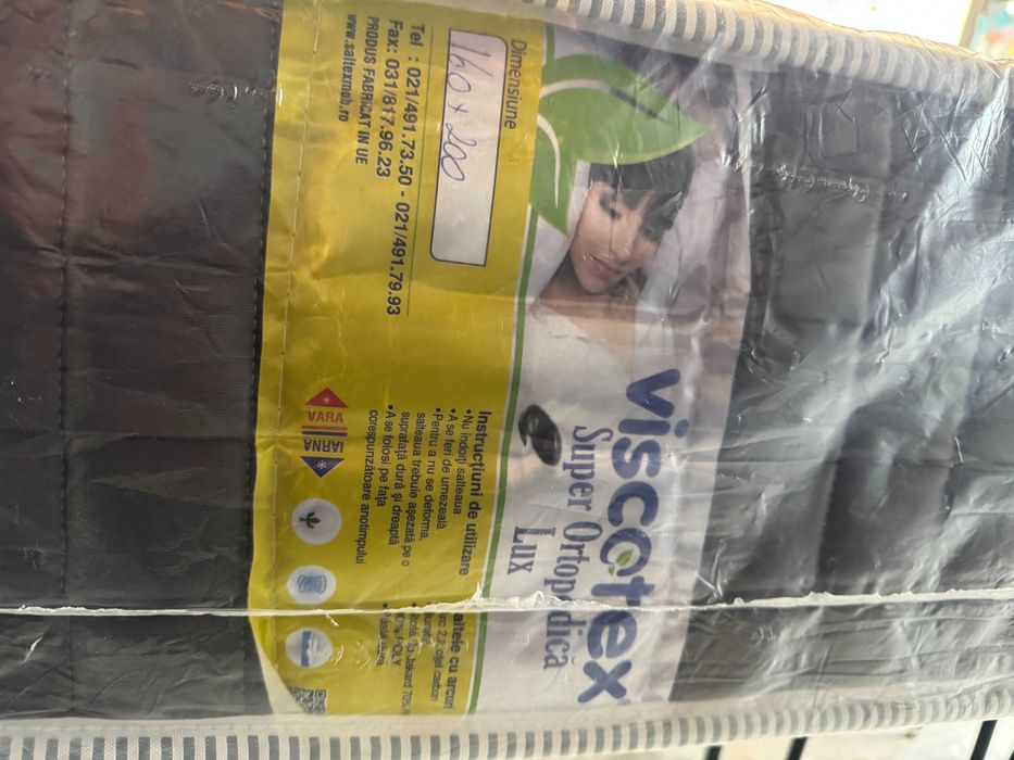 Saltea pat Viscotex New Lux, superortopedica, 160 x 200 cm