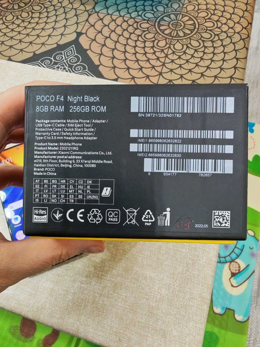 POCO F4 Night Black   5G 8/256gb Б/У