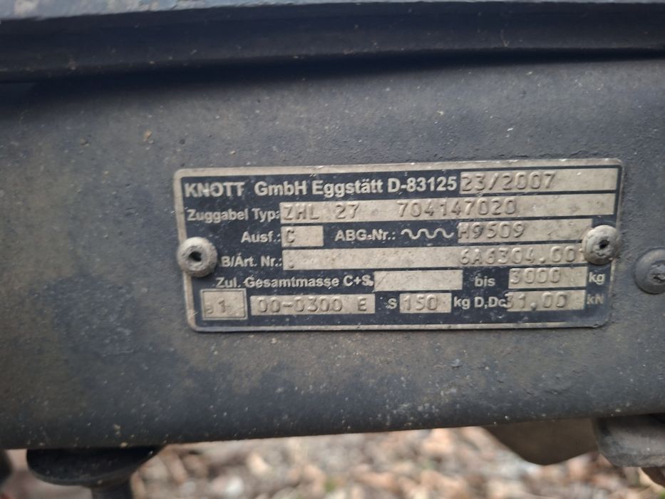 Platforma auto 3T (omologare 2500 kg)