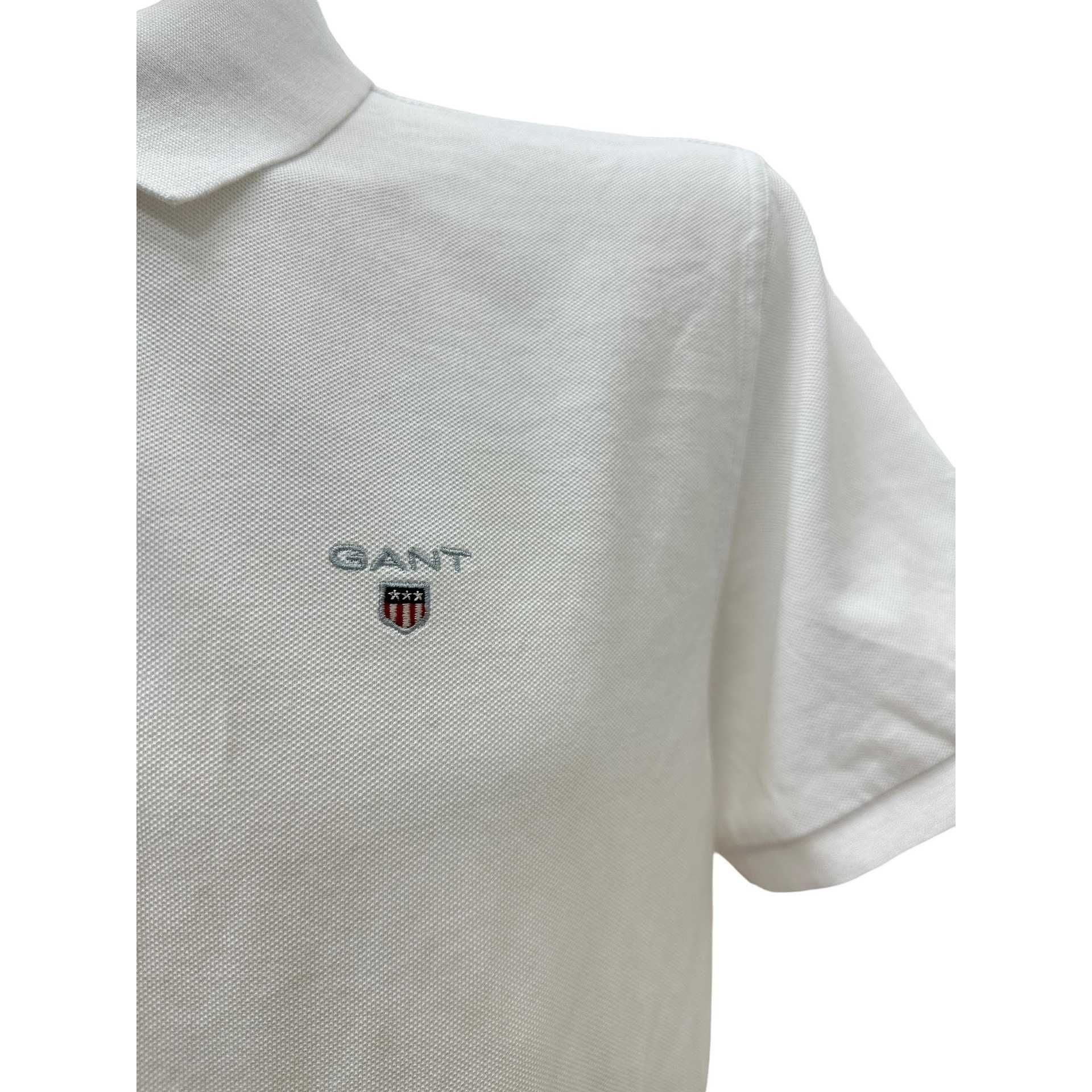 Мъжки полошърт GANT размер L / XL бяла тениска