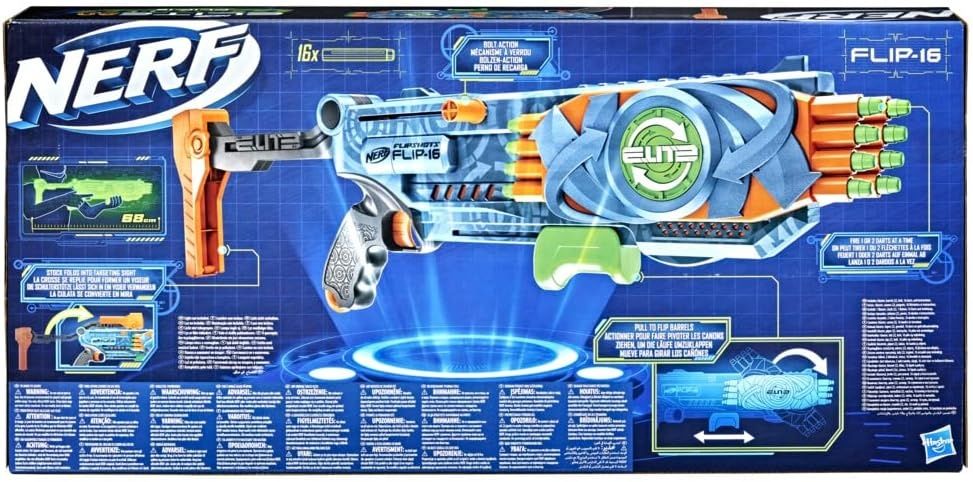 Nerf Elite 2.0 Flipshots Flip-16 Играчка Бластер оръжие 16 патрона