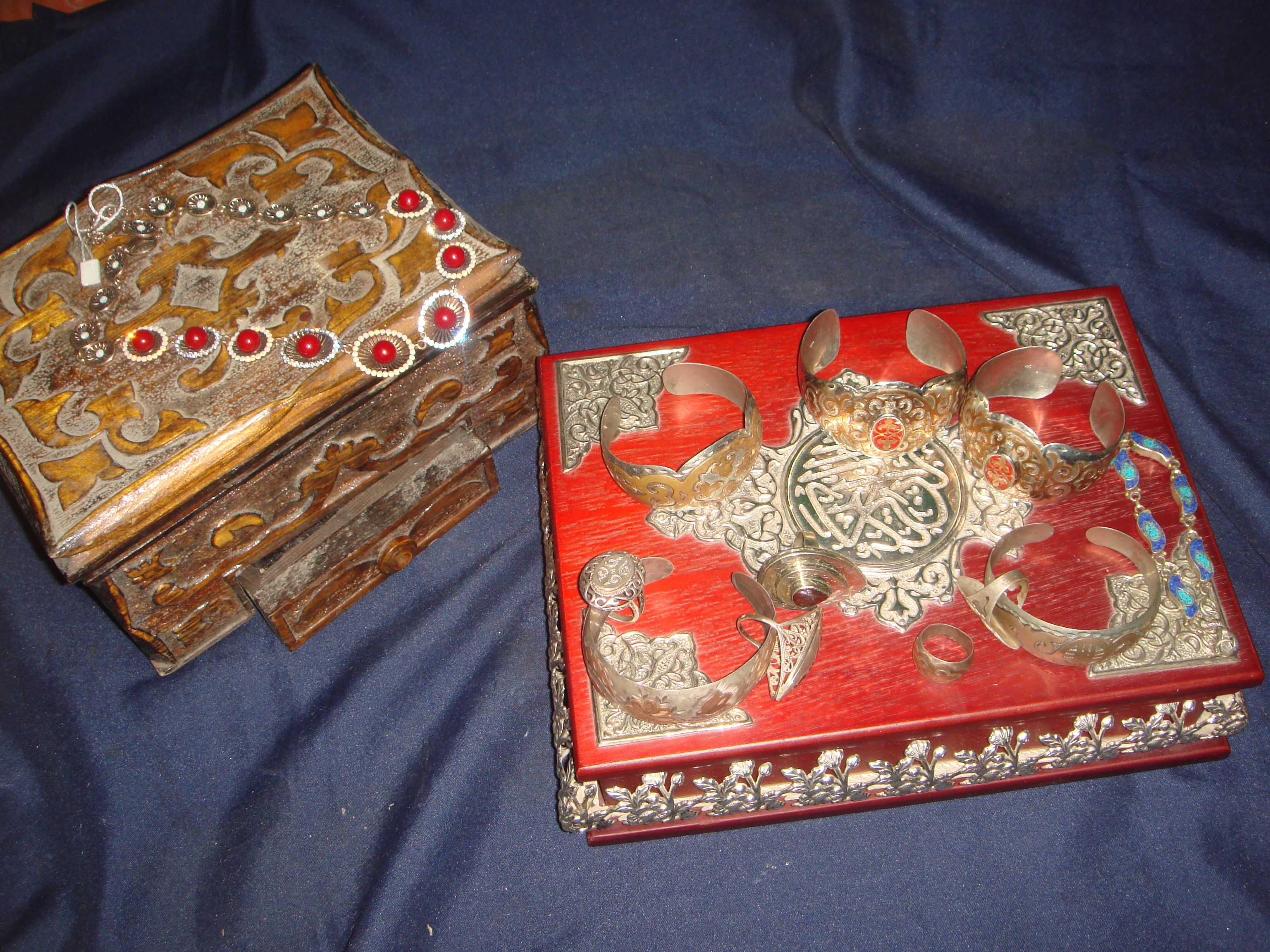 Подарки любимой серебро браслеты шкатулка Красного дерева с Серебром