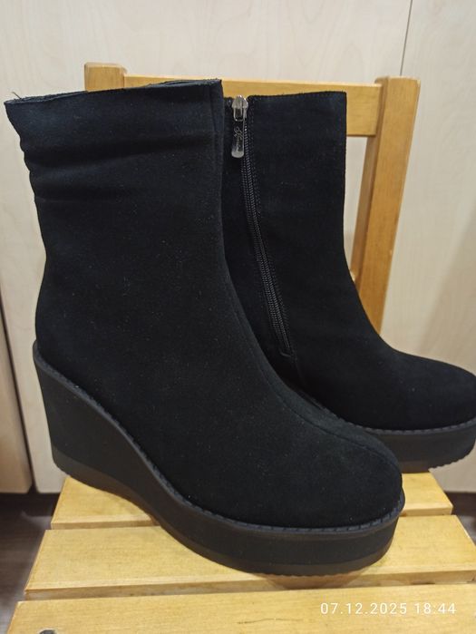 Ботильоны женские  замша