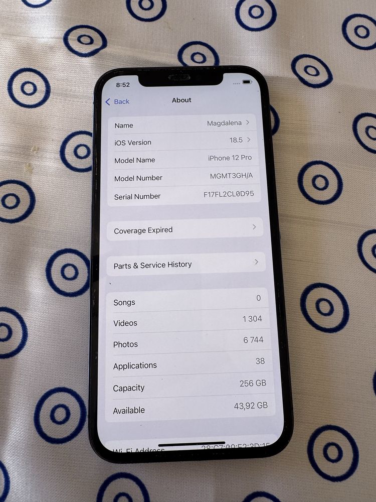 Iphone 12pro 265 gb