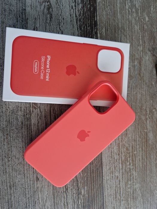 Husa Silicon MagSafe Originala Apple Iphone 12 mini!Noua!Slim!Somon
