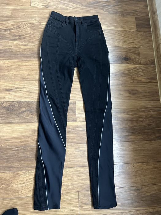 Mugler spiral jeans
