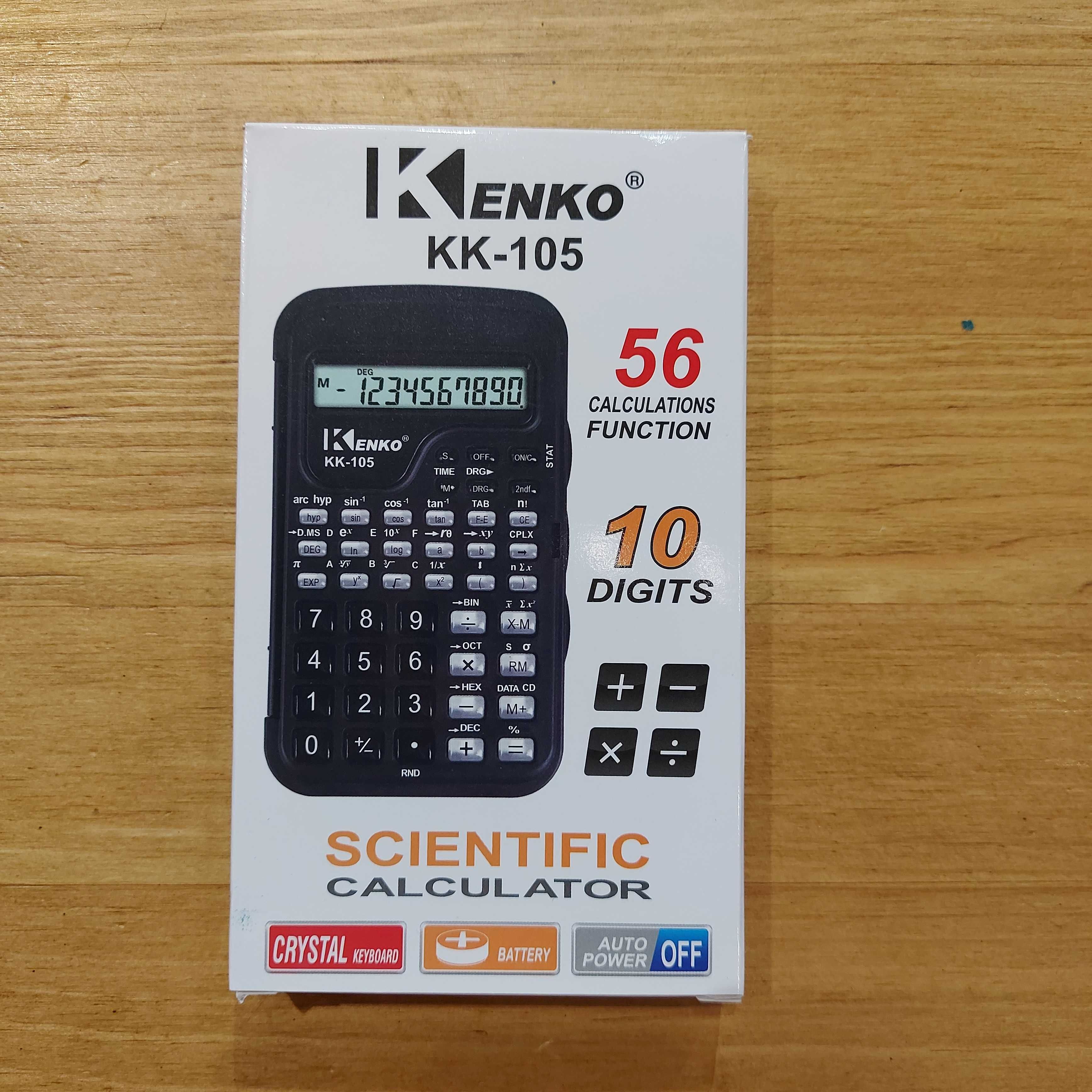 Научный Калькулятор "KENKO". 10 разрядный. Инженерный. Карманный.