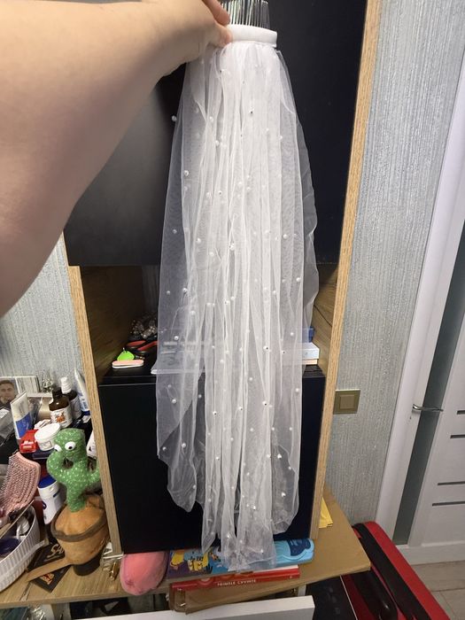 Voal mireasa cu pietricele nou