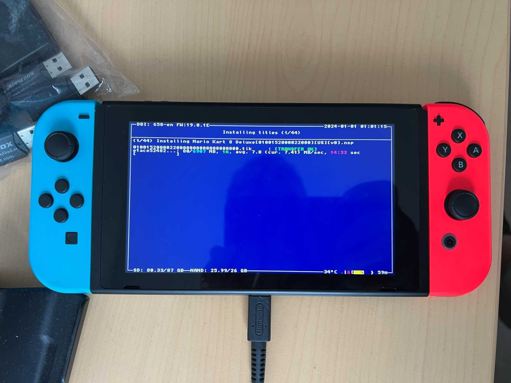 Serviciu Modare Nintendo Switch OLED V1 V2 Lite+instalare 22 jocuri