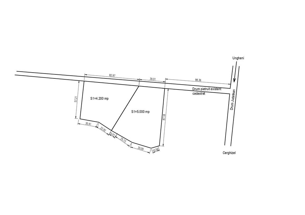 Teren in vecinatatea autostrazii A3 si E60– parc industrial Ungheni