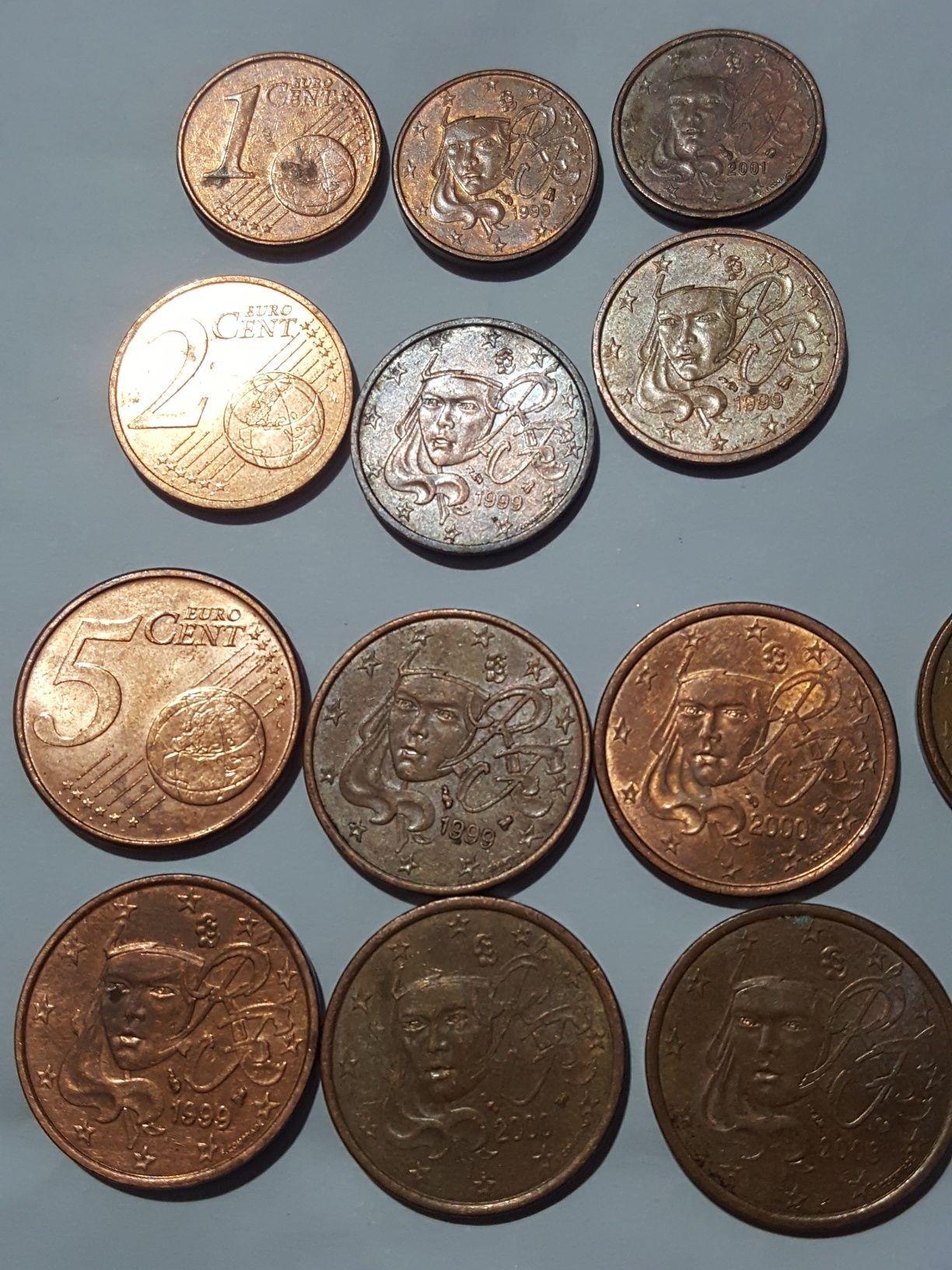 Monede de colectie euro(pant UK)lot intreg