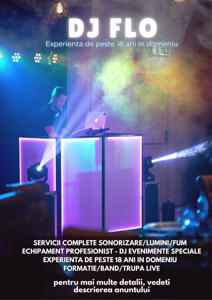 DJ EVENIMENTE (nunta, botez, majorat, petrecere, party, restaurant)