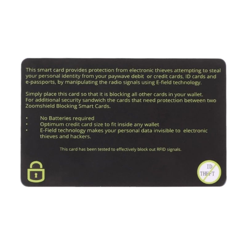 RFID/NFC карта за защита на банкови и безконтактни карти