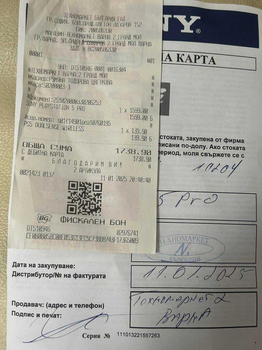 Sony Playstgation 5 pro Cfi-7021