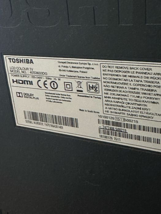 Телевизор Тошиба