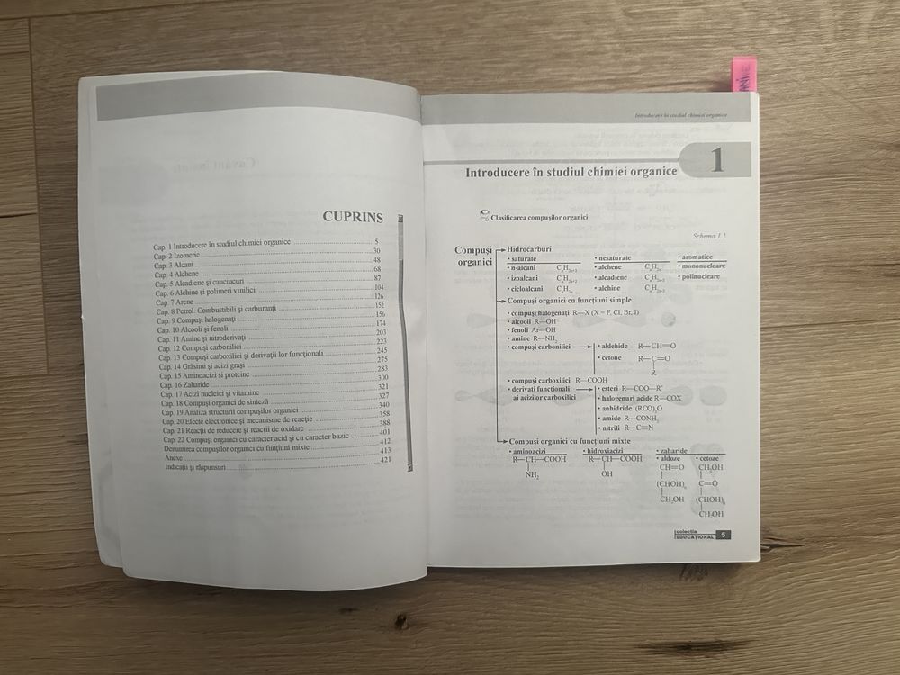 Chimie organica pentru liceu