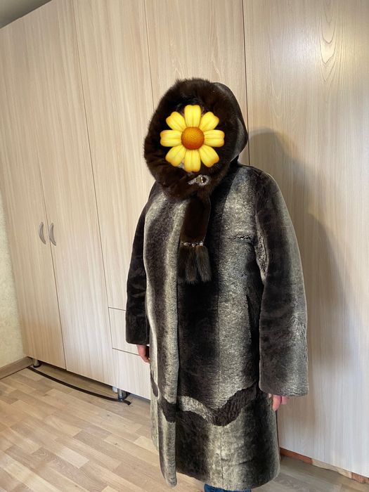 Цигейковая шуба 56 размер.