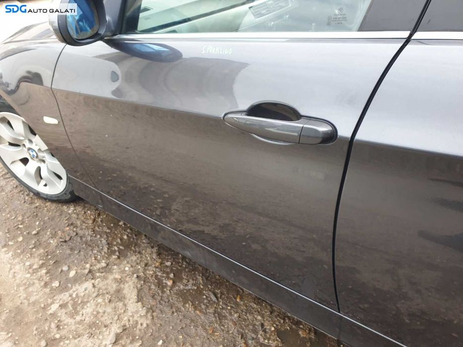 Portiera Portiere Usa Usi Stanga Fata Dezechipata BMW Seria 3 E90 E91 2004 - 2011 Culoare A22/7 Sparkling Graphite M [C3446]