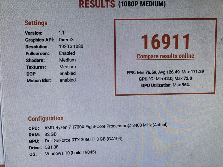 Видео карта oem dell 3060ti