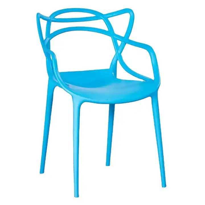 Трапезен стол Виена -полипропилен син-налични 9 цвята