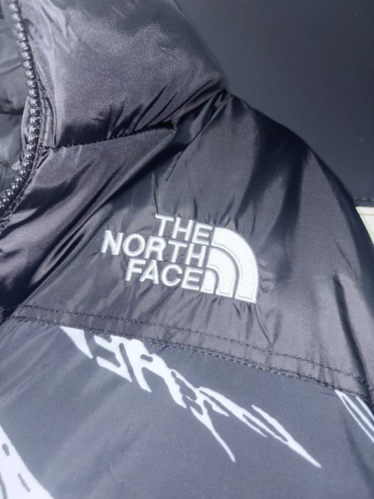 Geacă L The North Face negru neagră gri alb albă zebra noua nepurtata