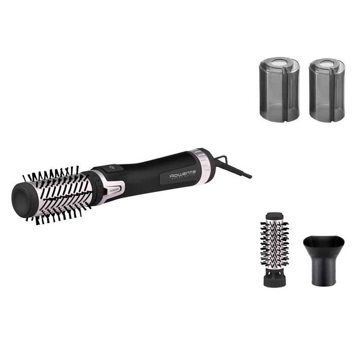 Perie rotativa Rowenta Brush Activ'Dry & Style CF9550F0, 1000 W, negru