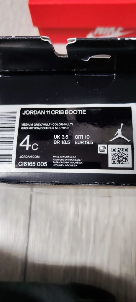 Jordan 11 crib bootie Nr 19.5