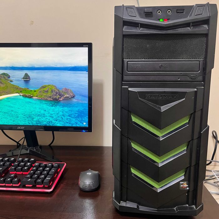 Бюджетен Геймърски Компютър: Ryzen 5, GTX 1050 Ti, 16GB RAM, SSD+HDD