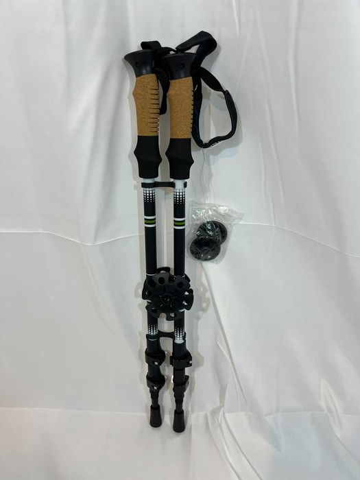 Bete schi ski trekking telescopice Skin Fox aluminiu 105-135cm green