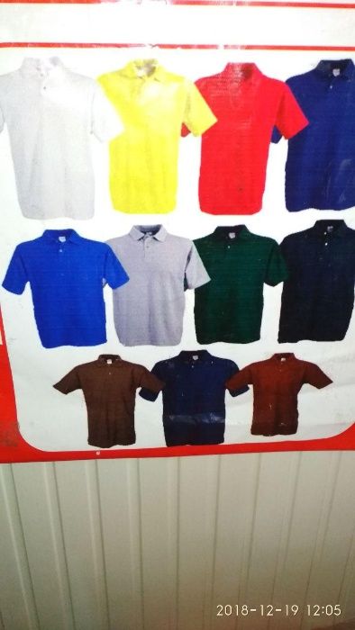 Футболка рабочая поло с короткими рукавами