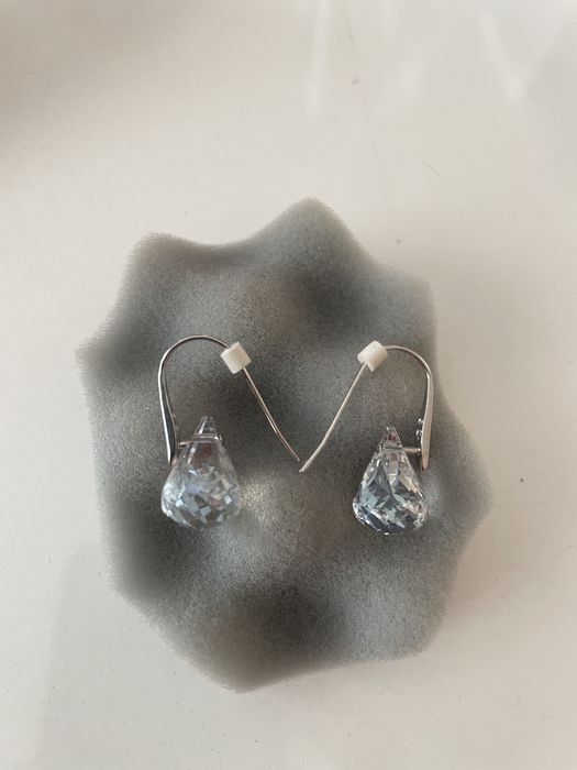 Оригинални обеци Swarowski - кристал капчица