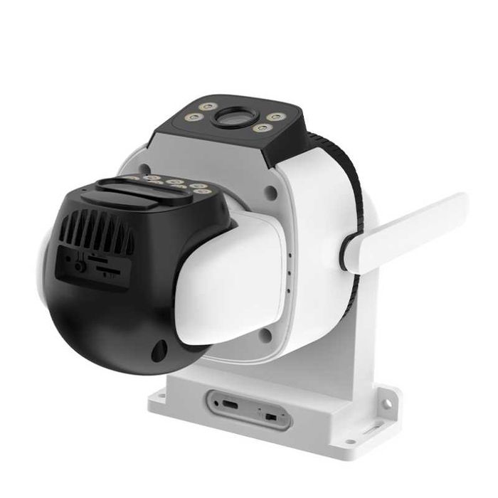 Camera Supraveghere Dubla, ZOOM 10x, SIM 4G, Solara, Baterie 8000mAh