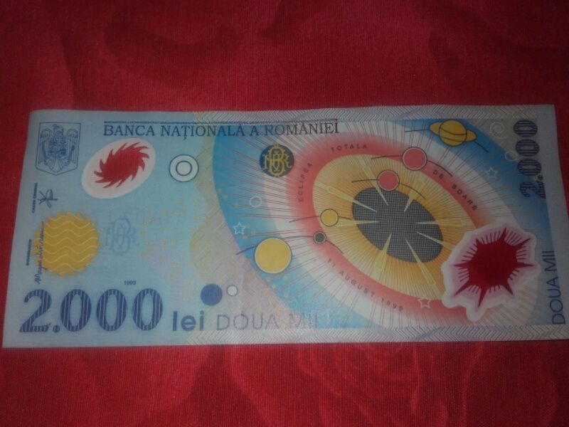 Vand bancnota cu eclipsa seria A